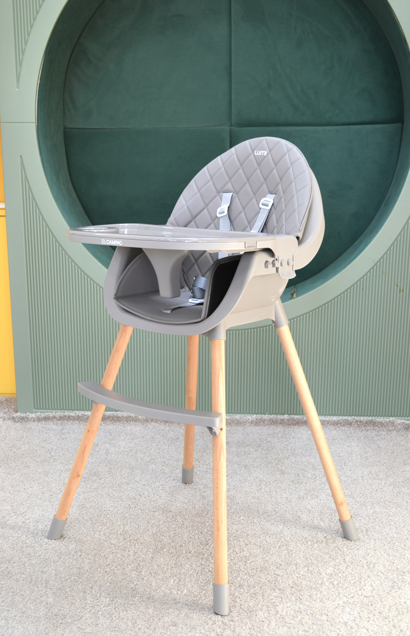 Стільчик для годування El Camino Lumi ME 1111, Gray, фото 1