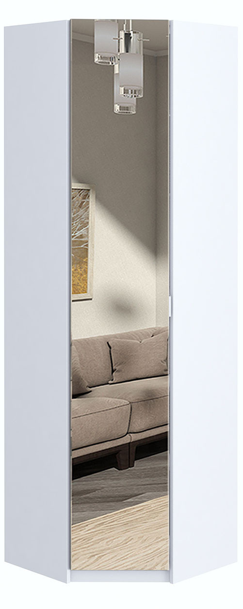 Шафа кутова для вітальні з дзеркалом 62 см х 37.6 см х 200 см | Майстер Форм Тетріс, фото 1