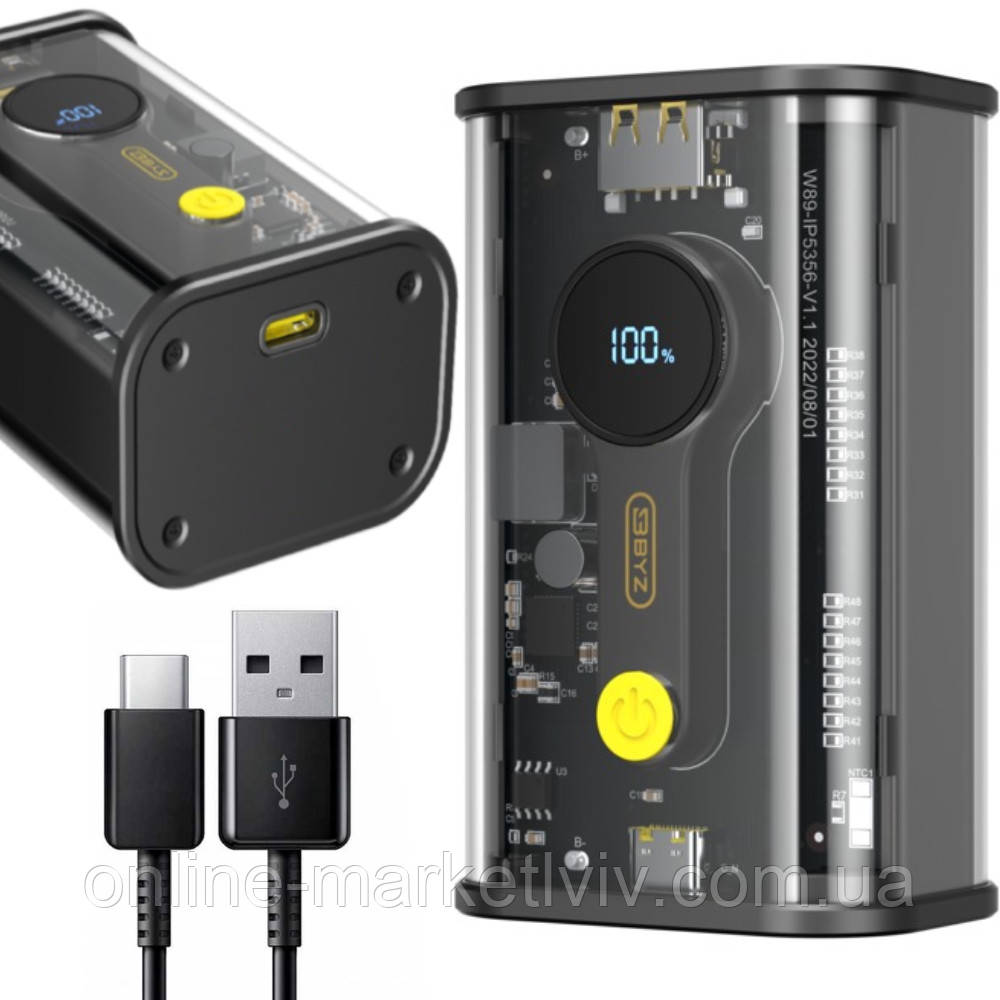 Power bank 10000mAh з USB, 22.5W LENYES PX152D / Портативна батарея зі швидкою зарядкою