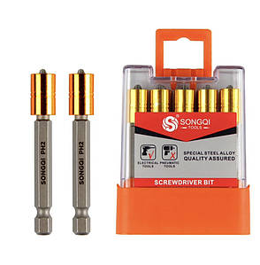 Насадка (біта) SONGQI PH2 65 мм з магнітним фіксатором (1 шт)