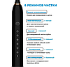 Електрична ультразвукова зубна щітка Х-3 Sonic Toothbrush із 6 режимами роботи 4 змінними насадками Біла, фото 7