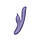 Вібратор-кролик з пульсацією та постукуванням, Фіолетовий (23,6 см), фото 4