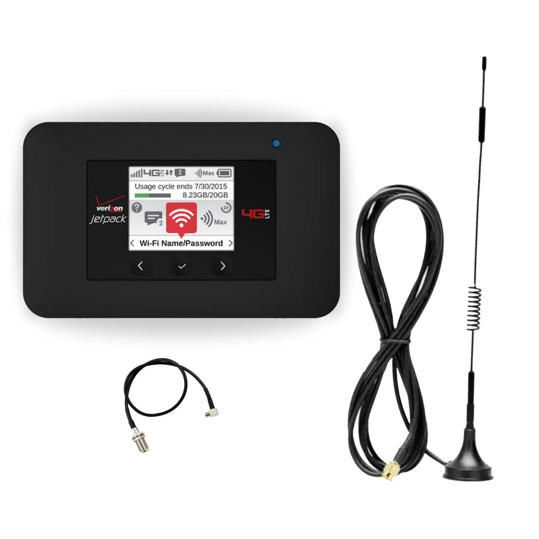 Комплект для поїздок закордона модем Netgear Jetpack AC791L та автомобільна 3G/4G антена