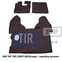 Коврик салону вініл DAF XF105 2007-2012 Мк червоний