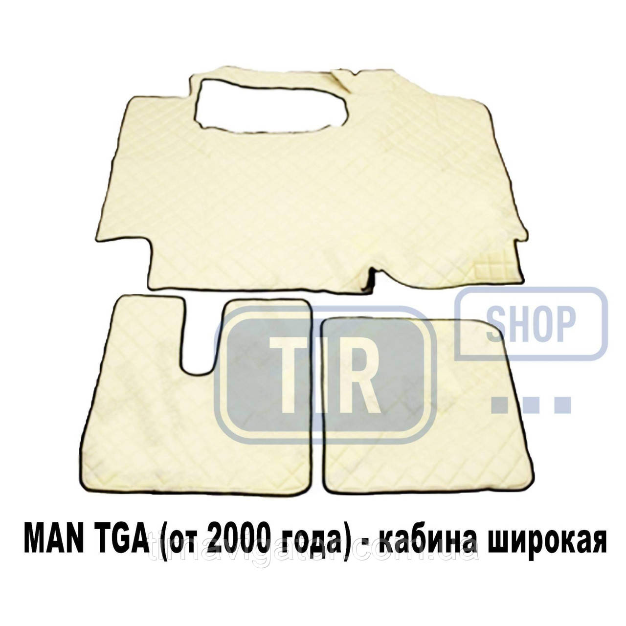 Коврик салону вініл MAN TGA Мк коричневий широка кабіна 2000-
