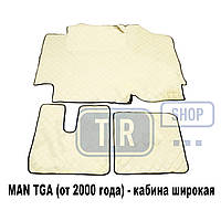 Коврик салону вініл MAN TGA АКП бордовий широка кабіна 2000-