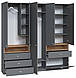 Велика шафа гардероб на 2 метри (211.8 см х 37.6 см х 200 см) | Майстер Форм Тетріс, фото 2