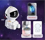 Астронавт проєктор зоряне небо, нічник лазерний космонавт проєктор галактика Маленький lkp, фото 9