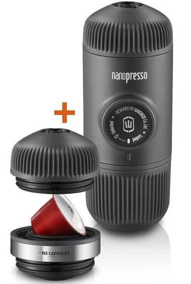 Wacaco Nanopresso + NS адаптер - ручна портативна кавоварка Nespresso