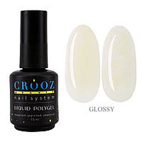 Crooz Рідкий полігель PEARL Liquid Polygel №01 для нігтів, 15мл