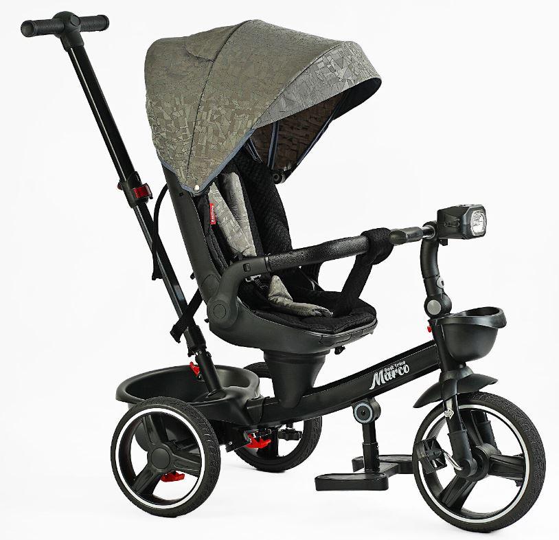 Велосипед BestTrike "Marco": поворотне сидіння, складне кермо, колеса з прогумованим PU, кошик, телескопічна ручка