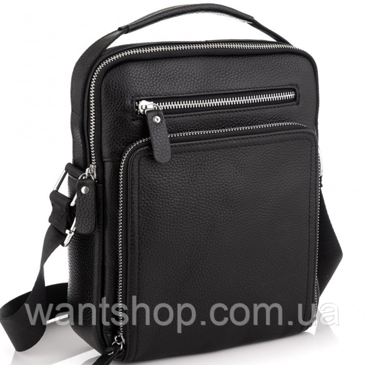 Чоловіча шкіряна сумка-барсетка через плече Tiding Bag TM-84342
