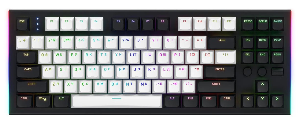Клавіатура HATOR Gravity TKL (HTK560UA) Orange Black