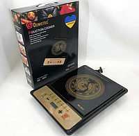 Одинарна індукційна переносна плита Домотек Мс-5833, настільна побутова плита для приготування