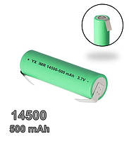 Акумулятор HONGLI 14500 500 mAh 3.7V Green під пайку