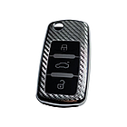 Чохол для ключа Volkswagen, сірий карбон, фото 2