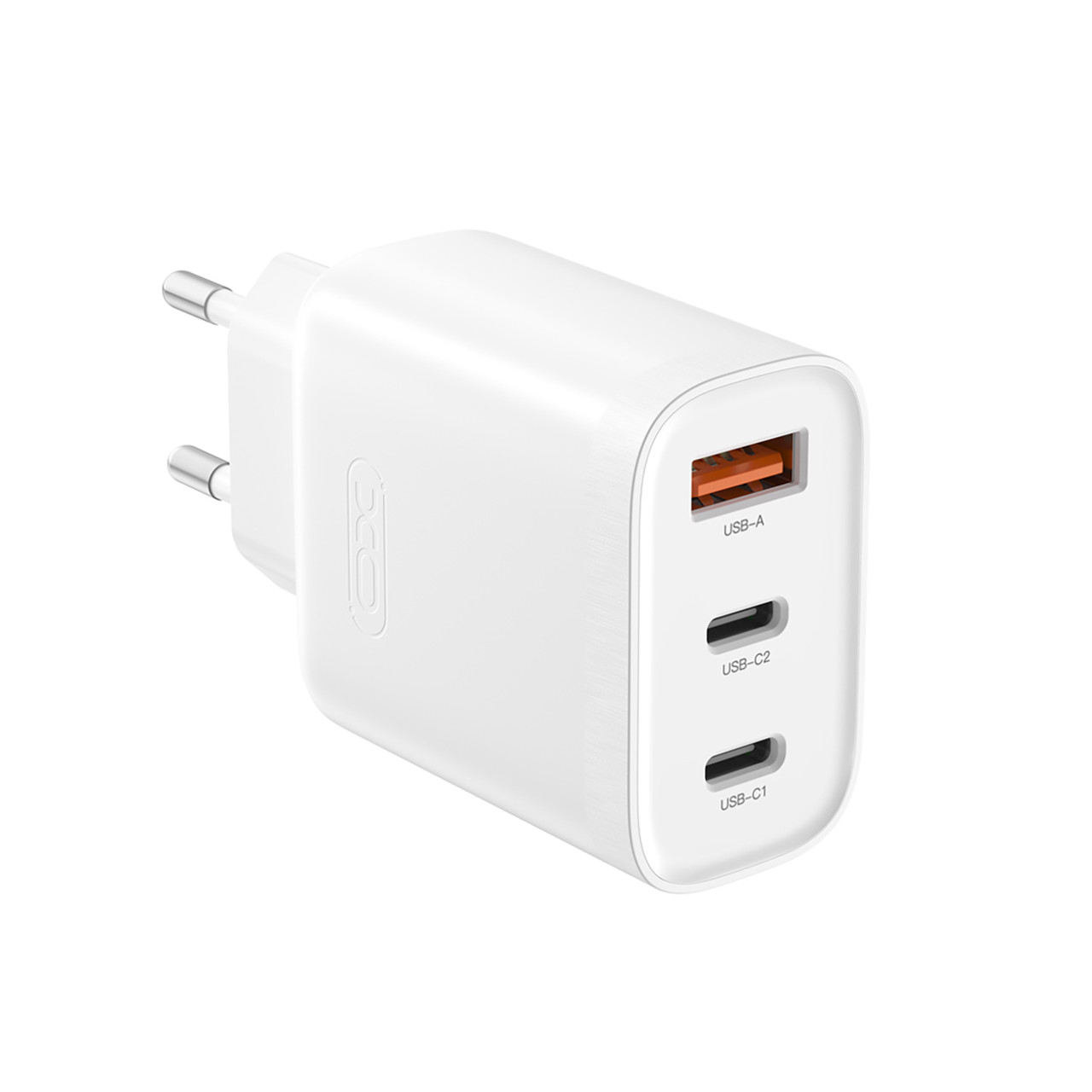 Мережевий зарядний пристрій XO L117 PD45W, QC18W USB-A 2xUSB-C White (L117.white)