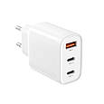 Мережевий зарядний пристрій XO L117-CC PD45W, QC18W USB-A 2xUSB-C White (L117-CC.white), фото 3