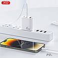Мережевий зарядний пристрій XO L117-CC PD45W, QC18W USB-A 2xUSB-C White (L117-CC.white), фото 7
