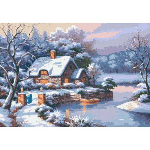 Картина по номерах "Зимова казка" 28x40 см [tsi249667-TSI]