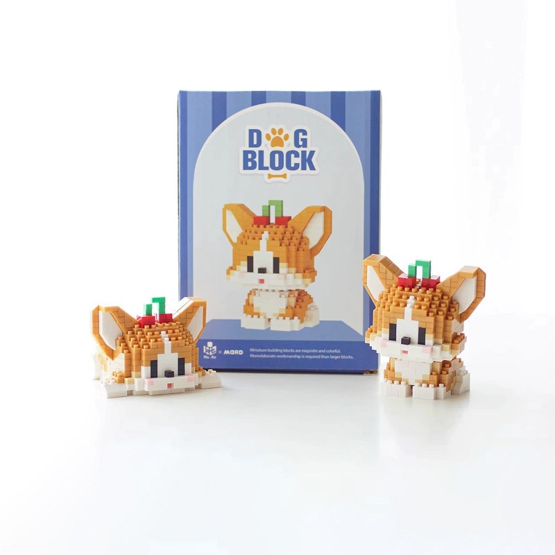 Конструктор блоковий дитячий пес песик собака собачка 2 в 1 Коргі, фото 1