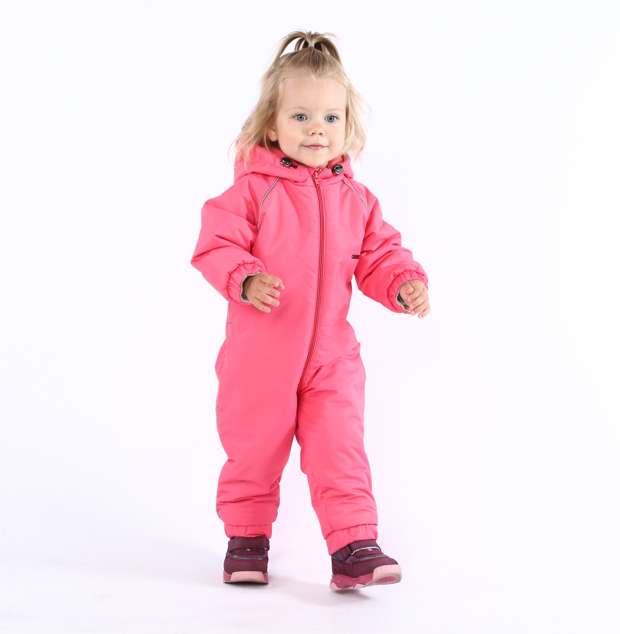 Зимовий дитячий комбінезон із мембрани зріст 80 - 86 см (12 - 18 місяців) Flavien Рожевий, фото 1