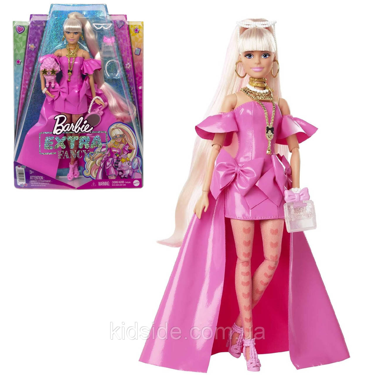 Barbie Extra Fancy HHN12 Лялька Барбі Екстра Фенсі блондинка в рожевому