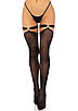 Панчохи з підтяжками для панчохи чорного кольору Leg Avenue розмір One Size Talla, фото 3