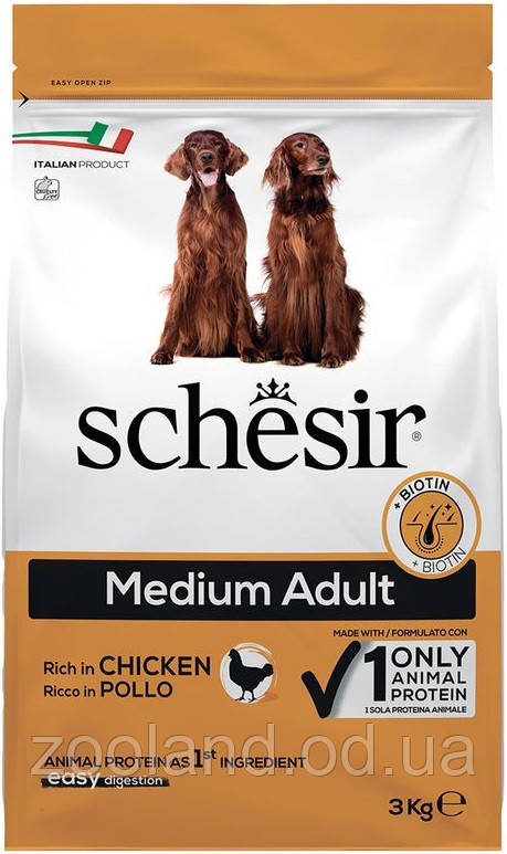 Schesir Medium Adult Chicken, 12 кг