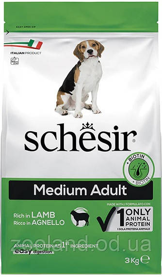 Schesir Medium Adult Lamb, 3 кг
