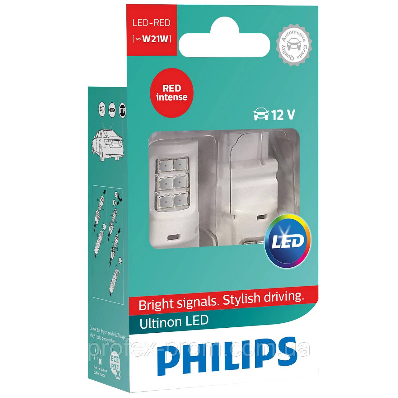 Автолампа вказівна Philips LED PY21W Ultinon Pro3100 11496 AU31 12V B2 (шт.), фото 1
