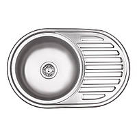 Кухонна мійка Lidz 7750 0,8 мм Micro Decor (LIDZ7750MDEC)