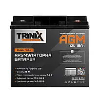 Trinix 12V18Ah/20Hr AGM Акумуляторна батарея 12В 18Аг свинцево-кислотна (44-00036), фото 3