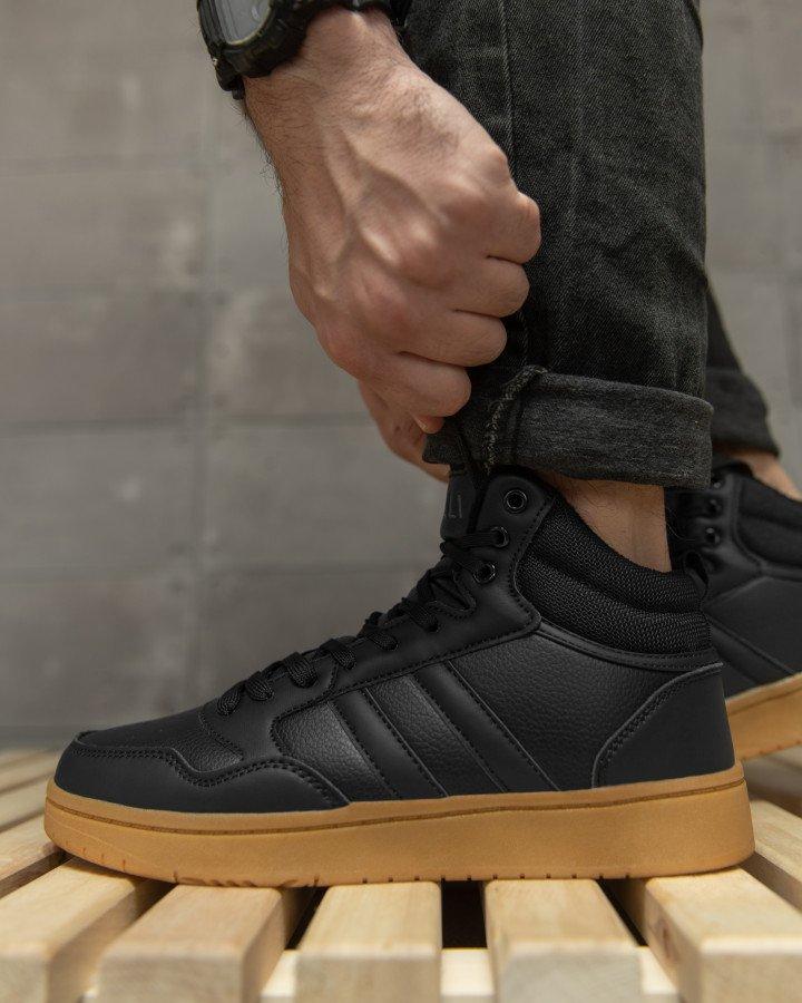 Зимові чоловічі zenex кросівки black ТР6442, фото 1