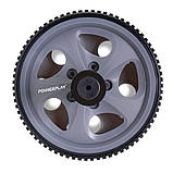 Колесо для преса PowerPlay PP-4345 Exercise Wheel (d16.5cm.) Сіре, фото 3
