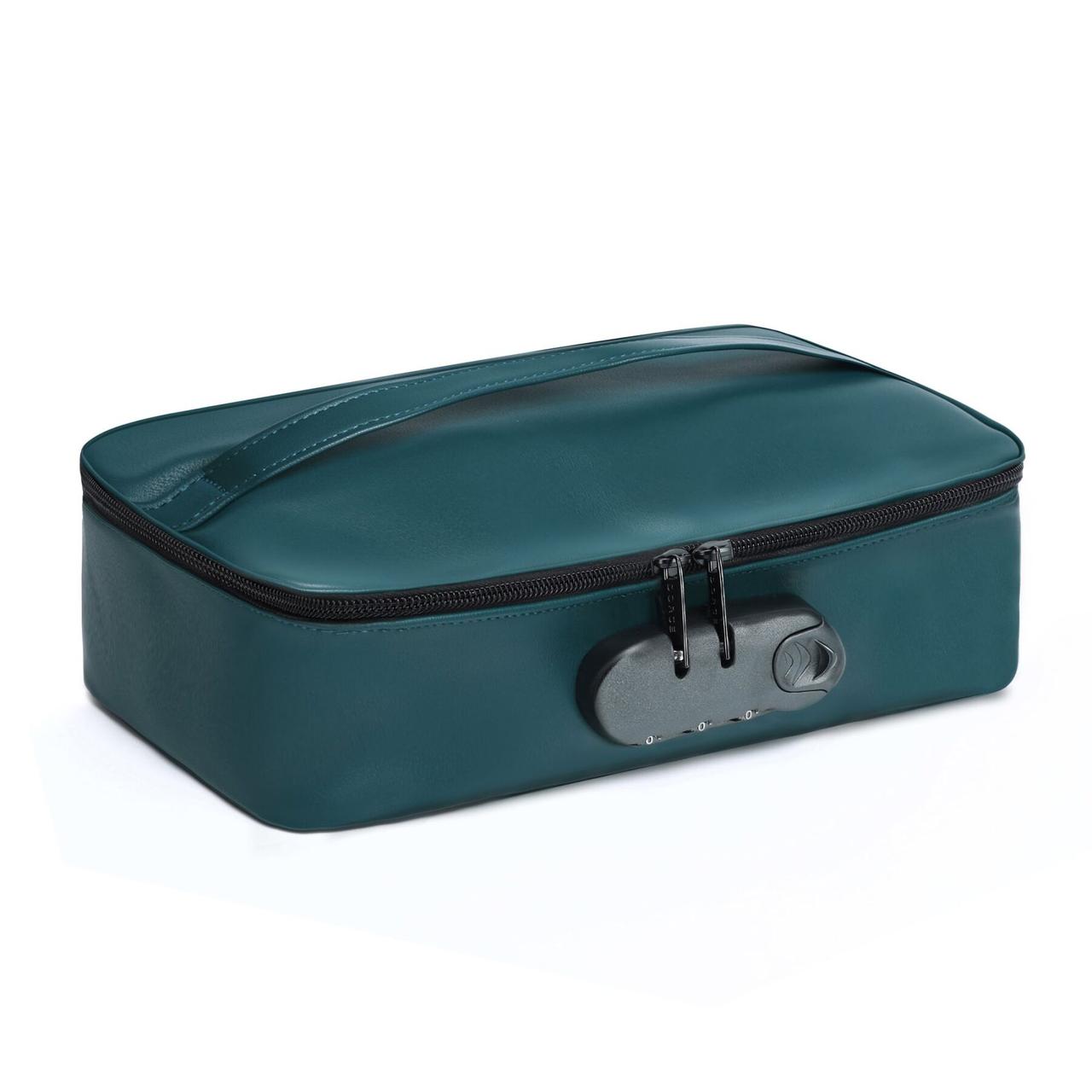 Кейс для іграшок Dorcel DISCREET BOX LUXURY GREEN, кодовий замок, 27×16×7,62 см, фото 1