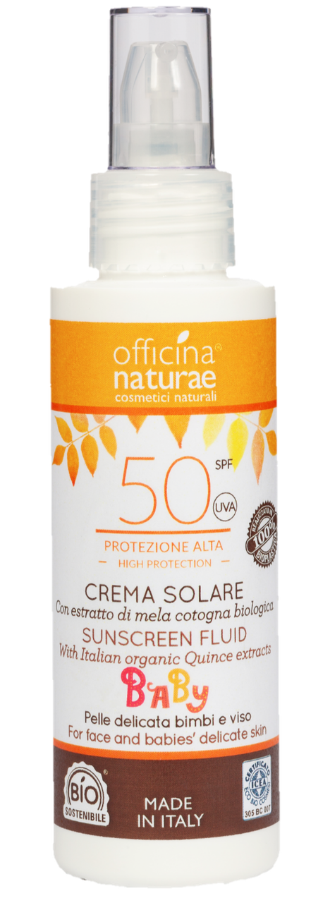 Органічний сонцезахисний крем високого рівня захисту Spf 50 для дітей Officina Naturae, 100 мл