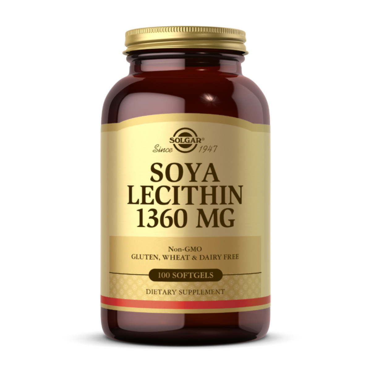 Lecithin 1360mg (Natural Soya) - 180 softgels