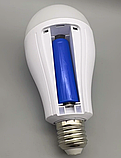 💡Портативна акумуляторна LED лампа ліхтар в патрон E27 20W, 2 акумулятори 2*1800mAh (18650) з гачком, фото 4