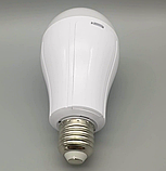 💡Портативна акумуляторна LED лампа ліхтар в патрон E27 20W, 2 акумулятори 2*1800mAh (18650) з гачком, фото 6