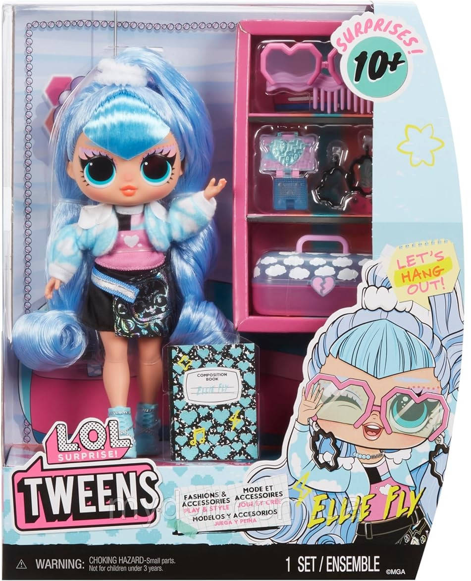 Лялька ЛОЛ Еллі Флай Твінс LOL Surprise Ellie Fly Tweens Fashion Doll Ігровий набір Core 591689 MGA Оригінал