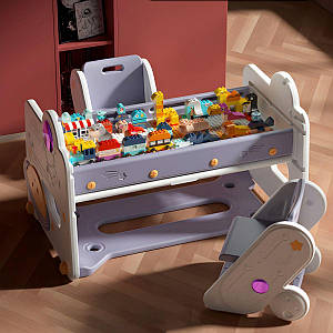 Дитячий стіл-трансформер із двома стільчиками Lumpurini Saturno. Столик для творчості