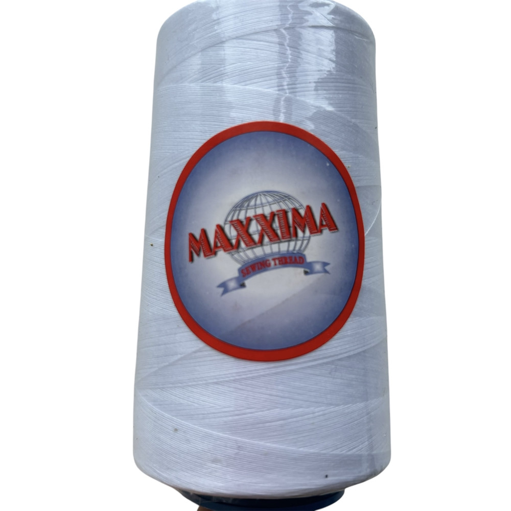 Нитка швейна Maxima  40/2 4000ярдів білий, фото 1