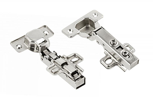 Петля меблева накладна GTV ZM-FCHC090BEO гідравлічна з дотягом Clip-on H=0