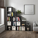 Стелаж полиця для книг та іграшок, розділювач кімнати на 15 комірок, книжкова шафа M-5, фото 4
