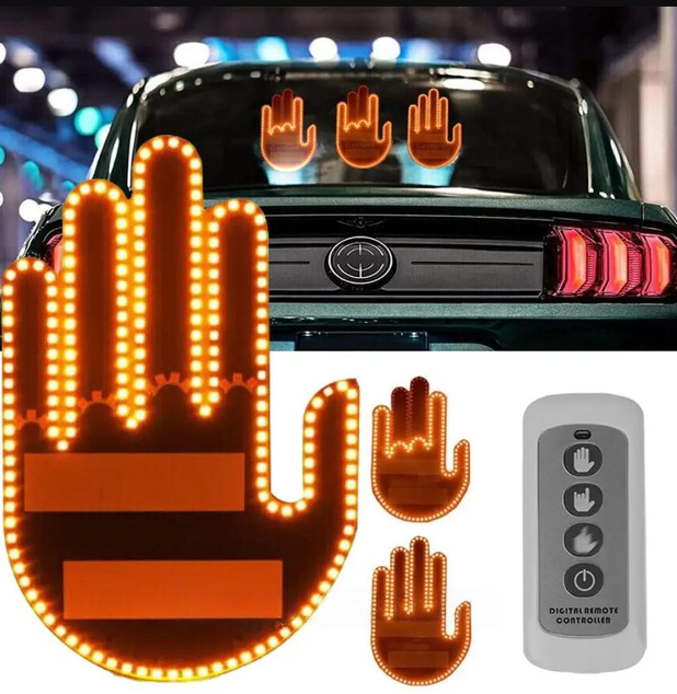 Світлодіодна рука LED-лампа з жестами для авто Hand Light з пультом керування