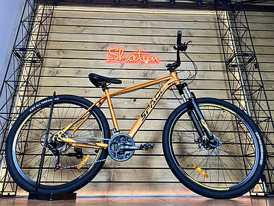 Велосипед гірський спортивний 26" Space Neptune DD FR 15 рама на зріст 145-160 см помаранчево-чорний