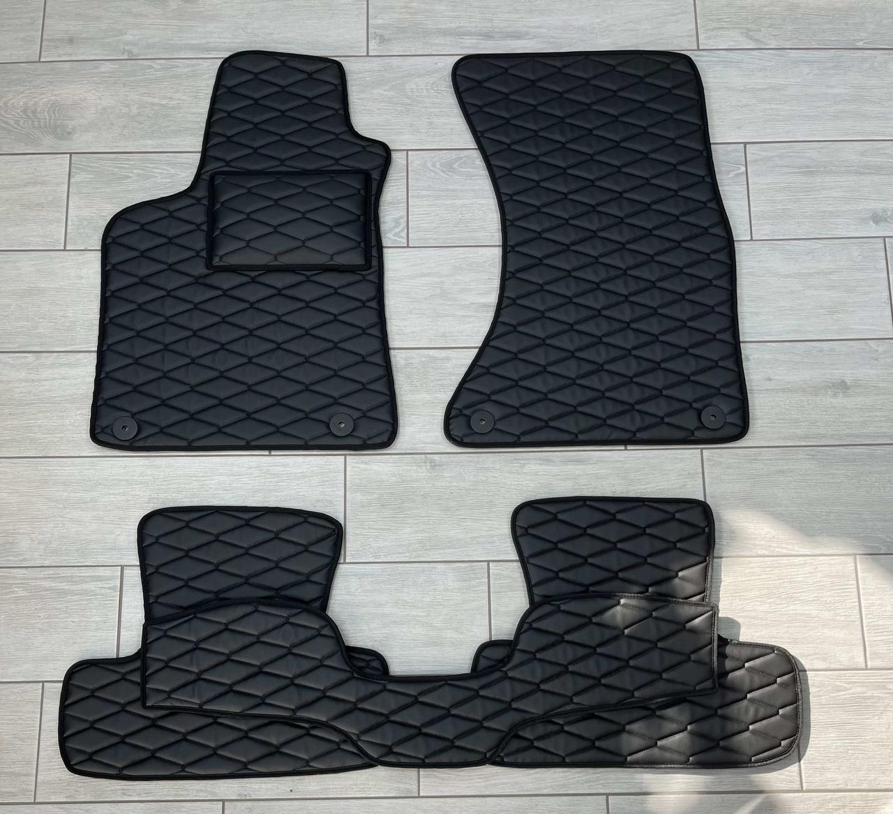 Килимки в салон Екошкіра для Audi Q5 2009-2017 USA / Ауді Ку5 килимки екошкіра, фото 1