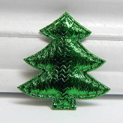 М'який патч, декор «Ялинка», тканина, 3,5х3 см, фото 1