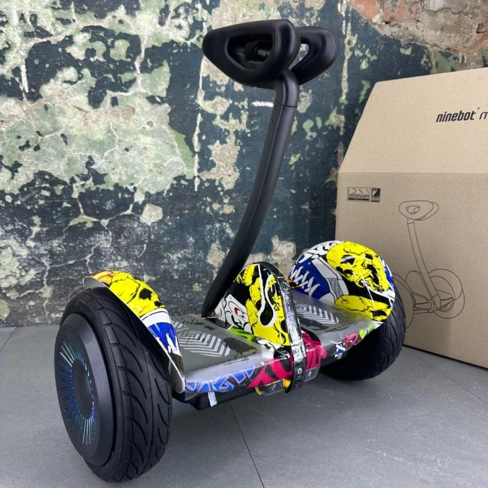 Гіроскутер для дітей сігвей Segway Xiaomi NineBot Mini Гіроборд з Ручкою колір хіп хоп, фото 1